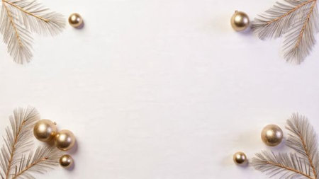 Luxury Christmas design highlighting minimalism and visual harmony.の写真素材