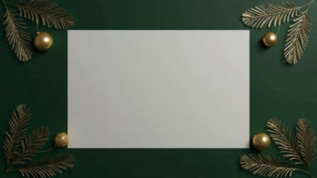 Elegant winter Christmas background with refined simplicity and calm visual flow.
