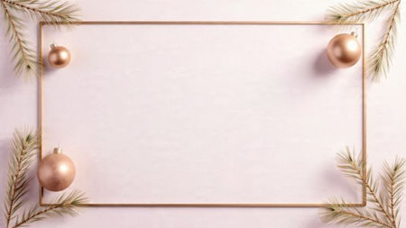 Premium holiday backdrop with clean structure and understated decor.
