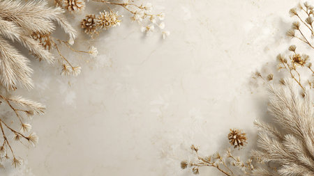 Modern Christmas backdrop with balanced composition and subtle decor.