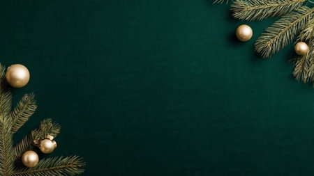 Clean winter festive background with subtle decorative cues.の写真素材