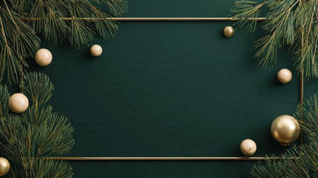 Calm and clean Christmas scene with premium minimalist styling.