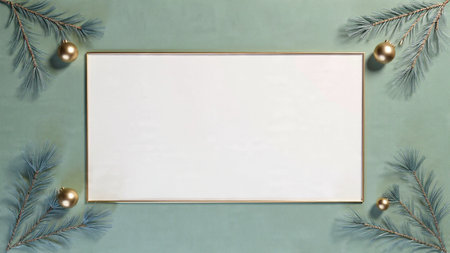 Soft neutral Christmas background with understated seasonal accents.