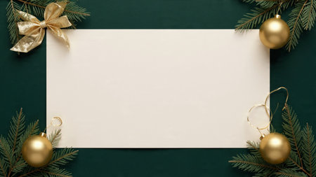 Modern Christmas backdrop designed with refined minimalism and a clear focal center.の写真素材