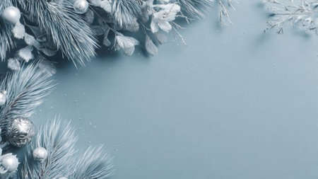 Minimalist holiday scene with neutral hues and elegant decorative restraint.の写真素材