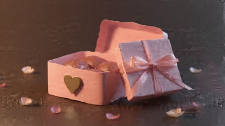 Elegant chocolate box arrangement perfect for Valentine