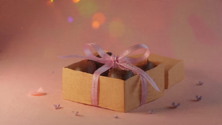 Elegant gift box image emphasizing warmth and tenderness.