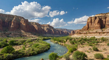 Panoramic view of the Colorado River in Capitol Reef National Park