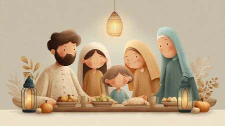 Minimal Ramadan background suitable for commercial stock use.