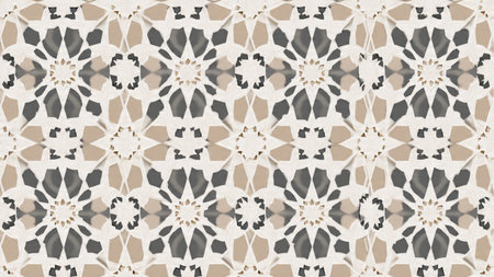 Modern Ramadan design with abstract Islamic symbolism.