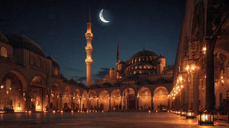 Calm Ramadan background designed for spiritual and festive visuals.