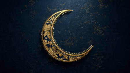 Elegant Ramadan background with premium night lighting effects.の写真素材