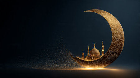 Clean Ramadan design ideal for commercial stock images.の写真素材