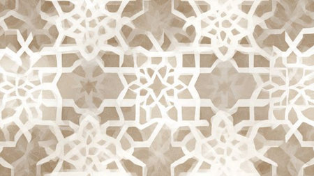 Ramadan night background featuring mosque architecture and soft lights.