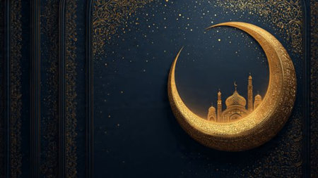 Elegant Ramadan background for commercial and stock use.の写真素材