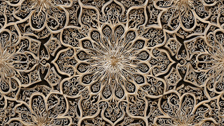 Oriental pattern, Mystical motif, Abstract exotic background.