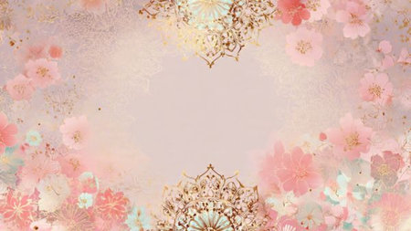 Cherry blossom background. Cherry blossom background. Japanese style.の写真素材