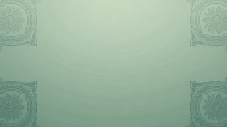 Green background with vintage pattern and space for your text or image.