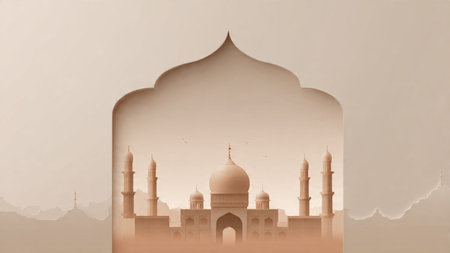 Silhouette of the Taj Mahal in Agra, India