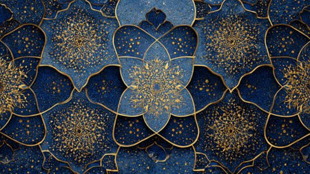 3D illustration of a background for Ramadan Kareem, Eid Mubarakの写真素材