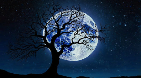 Serene lake framed by colorful autumn trees.の写真素材