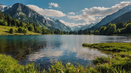 Golden savannah stretching beneath dramatic clouds.の写真素材