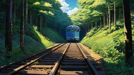 Expansive mountain landscape under radiant daylight.の写真素材