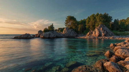 Majestic canyon landscape under a dramatic cloudy sky.の写真素材