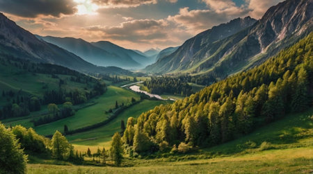Rocky mountain summit above sea of clouds.の写真素材