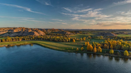 Majestic canyon landscape under a dramatic cloudy sky.の写真素材