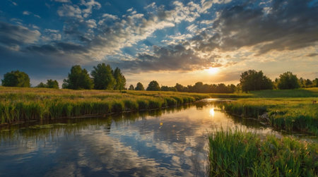 Scenic canyon view with layered rock formations.の写真素材