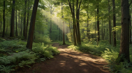 Tropical beach hammock facing a calm blue sea.の写真素材