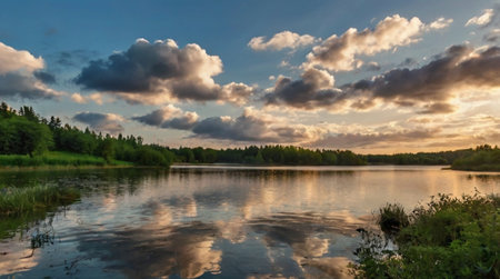 Snowy forest pathway leading into the distance.の写真素材