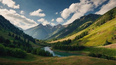 Vibrant sunset casting orange glow over ocean waves.の写真素材