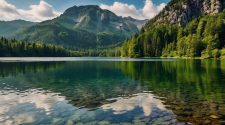 Dramatic canyon landscape under moody storm clouds.の写真素材