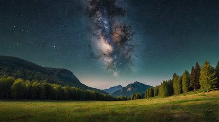 Peaceful meadow filled with wildflowers in full bloom.