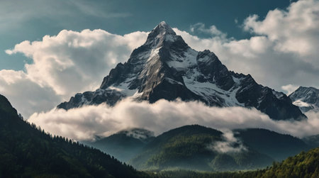 Panoramic canyon view with layered rock formations.