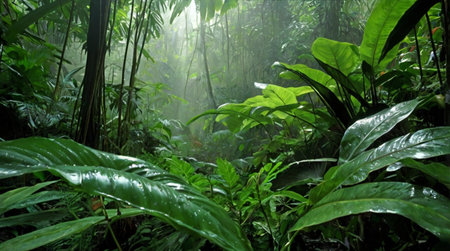 Tropical rainforest in Sri Lanka, rainforest in Asia