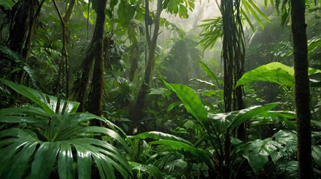 Tropical rainforest in Costa Rica, Central America, Central America