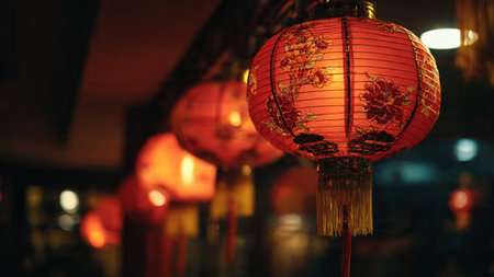 Chinese New Year traditional prosperity decorations