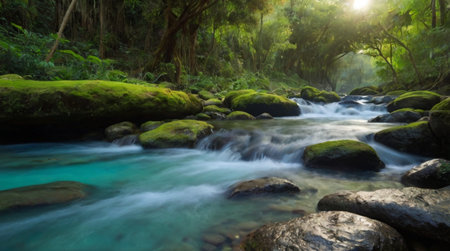A stunning natural landscape filled with beauty and tranquility.