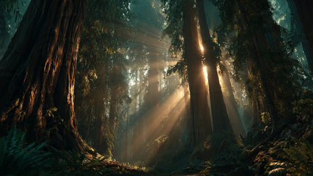 Redwood Forest in California, United States of America ( HDR image )