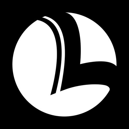 Coffee bean icon. White on the black. Vector illustration.のイラスト素材