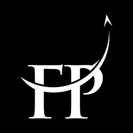 Initial Letter FP Logo With Creative Modern Business Typography Vector Template. Creative Letter FP Logo Designのイラスト素材