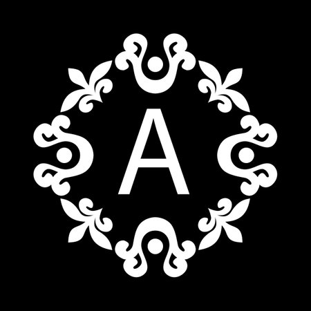 Letter A logo design template. Elegant luxury monogram.のイラスト素材