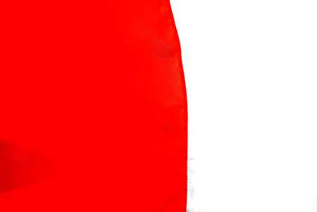 The Indonesian flag is red and whiteの写真素材