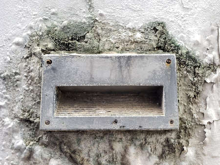 Close-up the old mailbox on the wallの写真素材