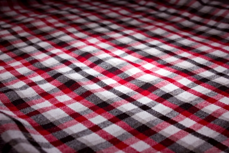 classical checkered red-white-black plaidの写真素材