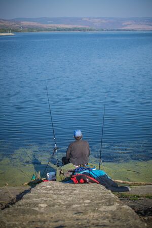fishing in the lake