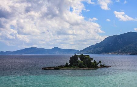 Mouse Island in Corfu, Greece.の写真素材
